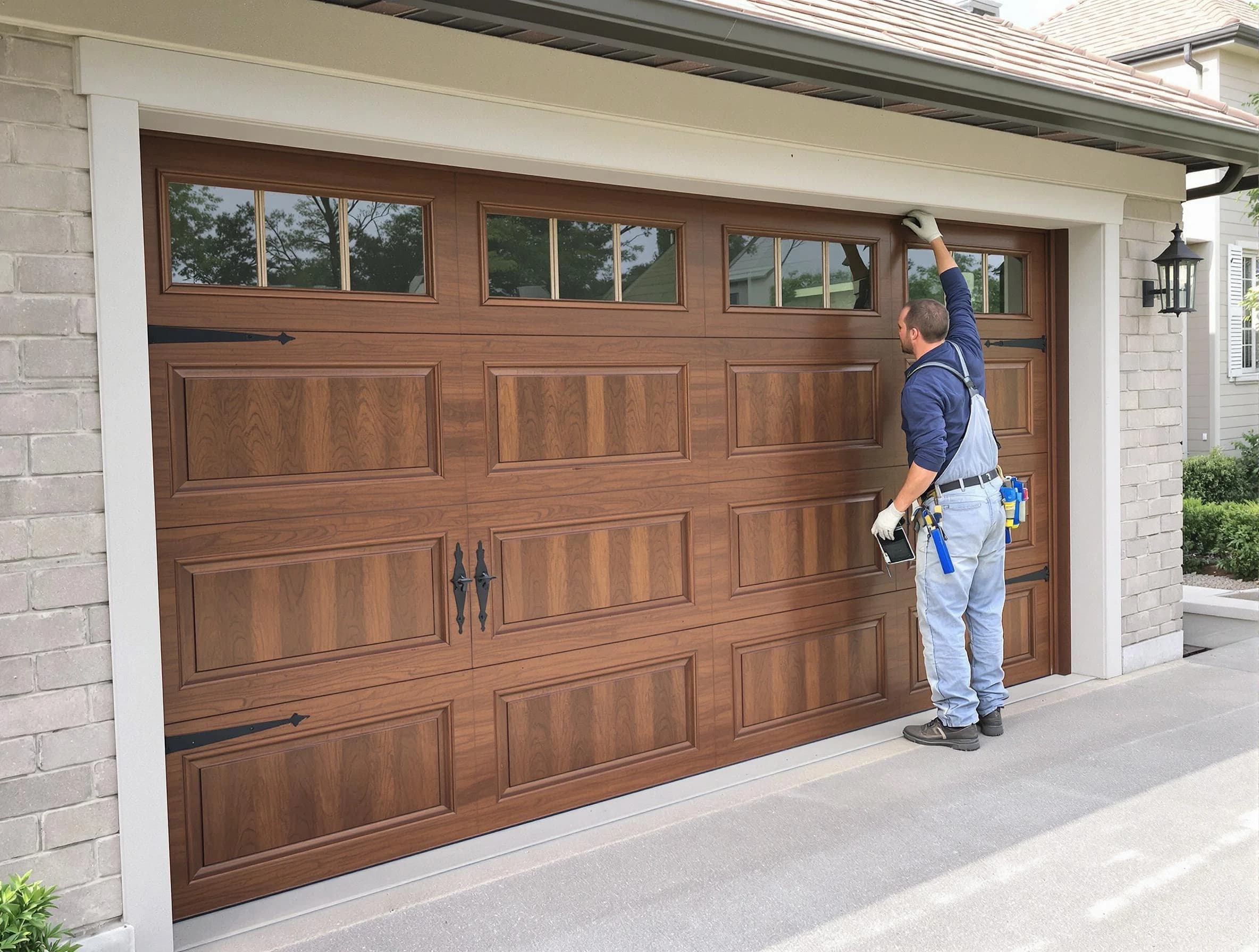 Custom garage door showcase by Pell City Garage Door Repair in Pell City