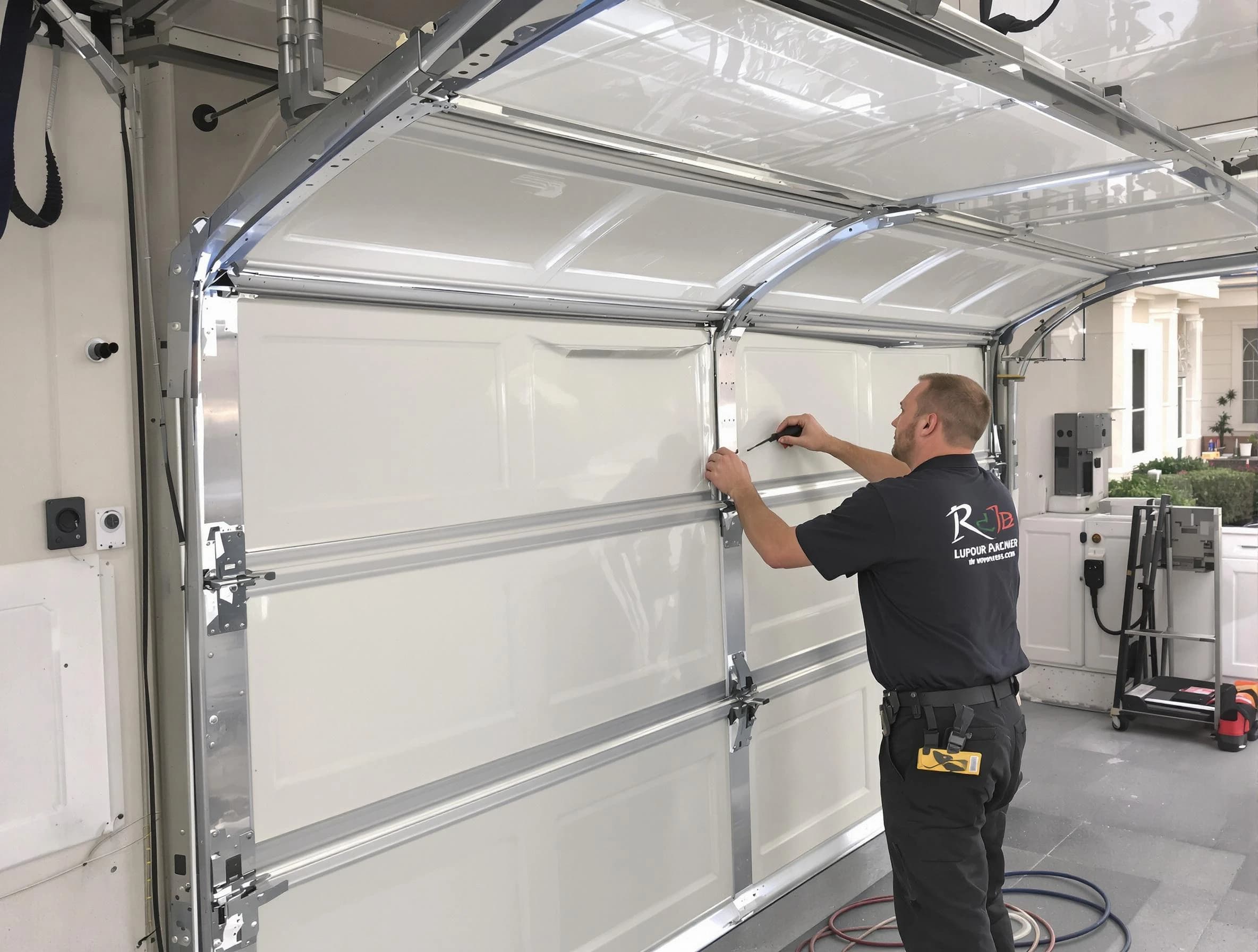 Pell City Garage Door Repair professional performing panel repair in Pell City
