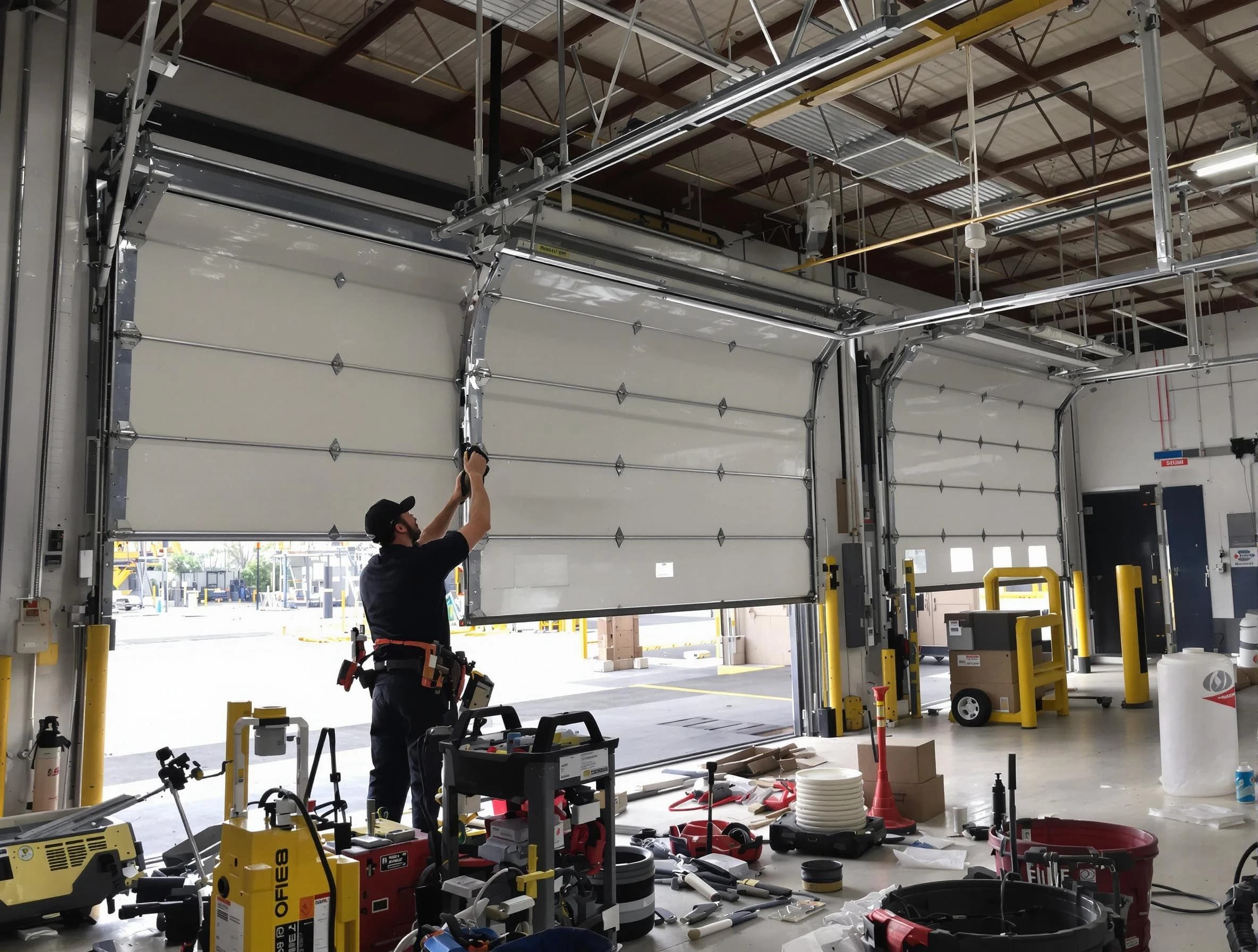 Pell City Garage Door Repair technician performing commercial garage door repair in Pell City