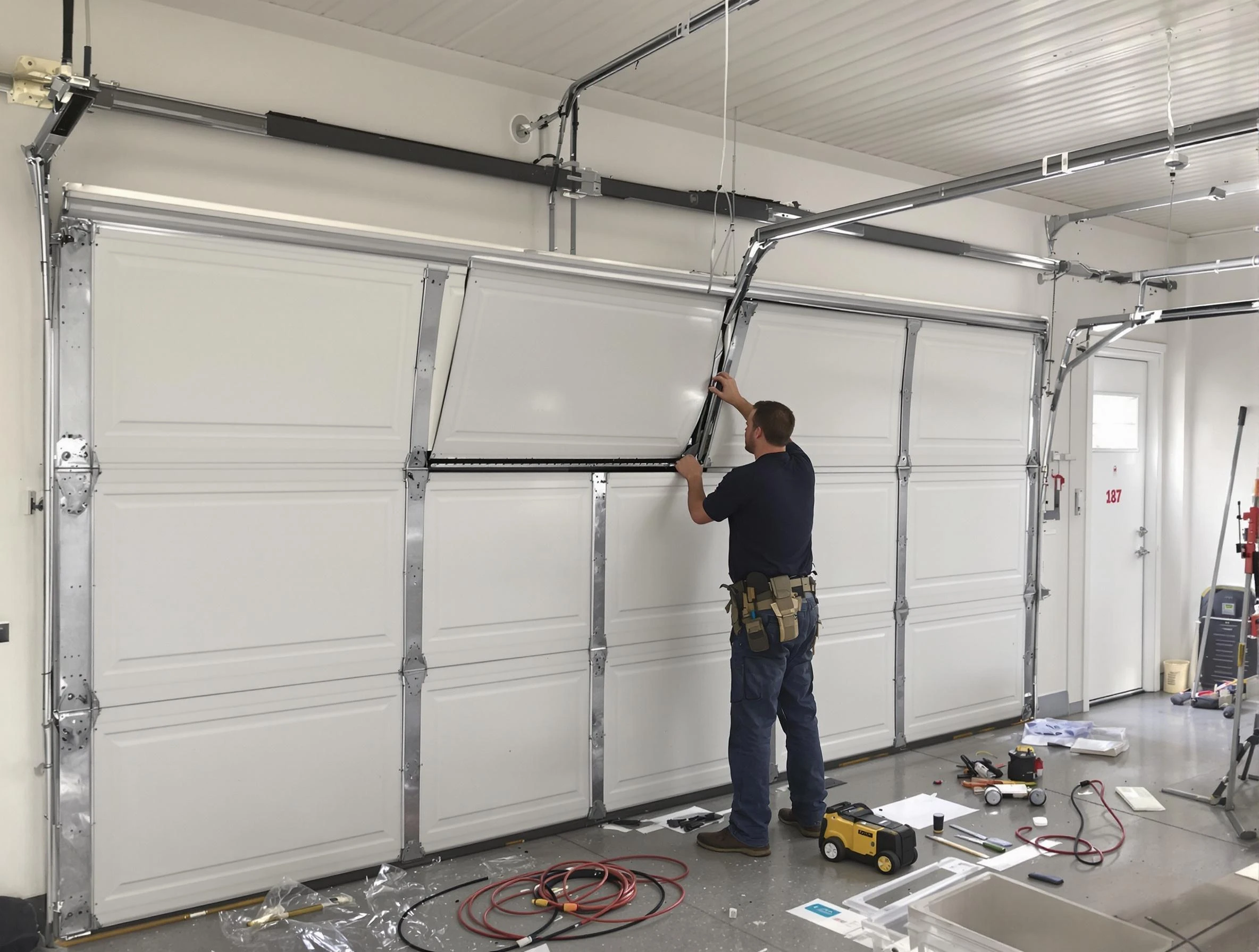 Garage Door Section Replacement in Pell City