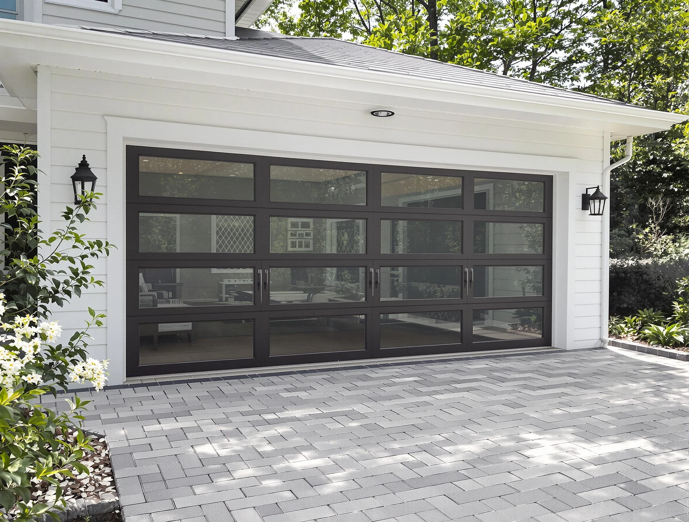 Pell City Garage Door Repair design specialist presenting custom garage door options to Pell City homeowner